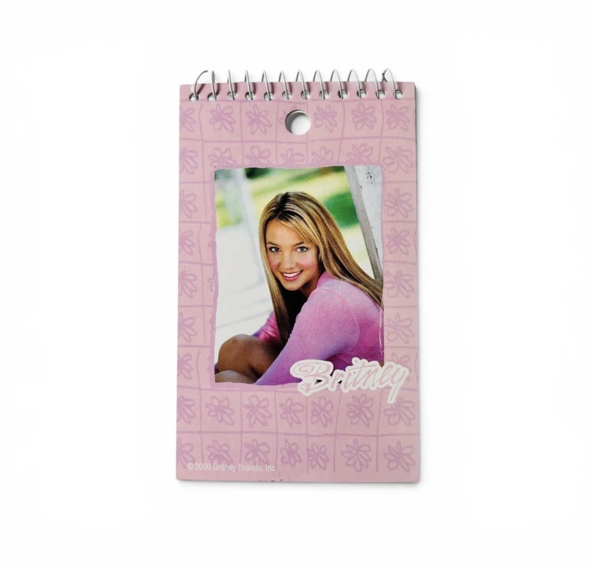 Vintage 2000 Britney Spears Spiral Notepad Notebook Pink Y2K Official Rare