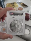 U.S. Mint American Silver Eagle 1987 PCGS Gem Uncirculated 1 oz .999 Silver