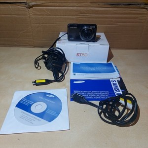 Samsung Digital Camera ST50 12.2MP Silver Fully Tested Working Boxed Retro Black