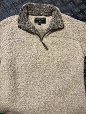True Grit American Outdoor Co Medium Sherpa Pullover Fleece Shirt with 1/4 Zip