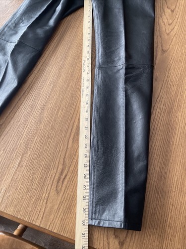 Rem Garson Women's Sz 8 Genuine Leather Pants Black Buttery Soft - Picture 6 of 18
