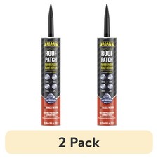  2 pack Leak Stopper Roof Patch, Black, 10 oz Tube