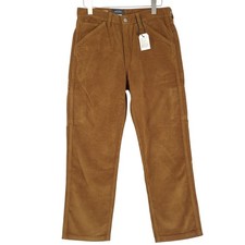 Levi's Men's Carpenter Pants 568 Cord AT9 Brown W31 L30 Straight Leg