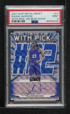 2021 Leaf Metal With Pick…Auto Blue Wave /30 Isaiah Jackson PSA 9 MINT Auto 8d2