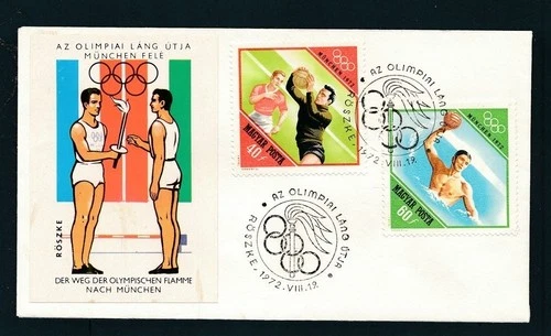 D452729 Hungary Cover Röszke Olympics Munich 1972