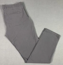 J.Crew 484 Slim Tech Pants Mens Gray 36x32 Performance Chino Pants Stretch Golf