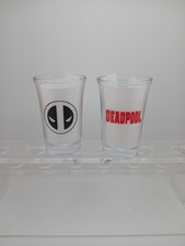 Deadpool Custom Made Heavy Shot Glass Made In USA New