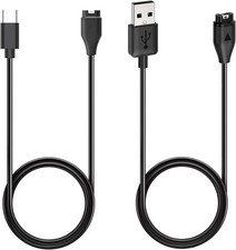 Garmin 2-Pack Charging Cable Cord, USB Type C  A for Watch, 3.3ft/1m