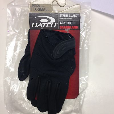 Hatch SGK100FR Street Guard Glove with Kevlar FR (Black, X-Small) 