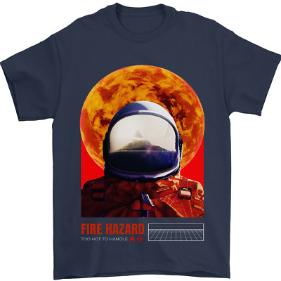 Fire Hazard Too Hot to Handle Astronaut Space Herren T-Shirt 100% Baumwolle