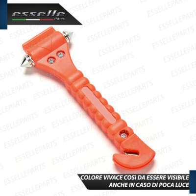 Martello Di Emergenza Auto 3 Pezzi - Rompivetro E Taglia Cinture 2 In 1 Per Auto E Camion - Foto 6