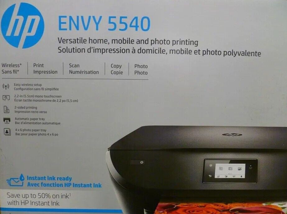 LHP - HP製　インクジェット複合機　ENVY 5540 All-in-One　未使用 HP® ENVY 5540 All-in-One Printer (K7C85A#B1H)