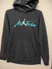 Jordan Brand Sweatshirt Mens M BLK Air Flight Fleece Pullover Embroider Oversize
