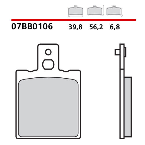 Paire Plaquettes de Frein Avant BREMBO Laverda 350 350 77> - Photo 1/9