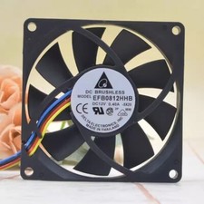 Delta EFB0812HHB 8015 DC12V 0.40A 8CM 4-Wire PWM Cooling Fan