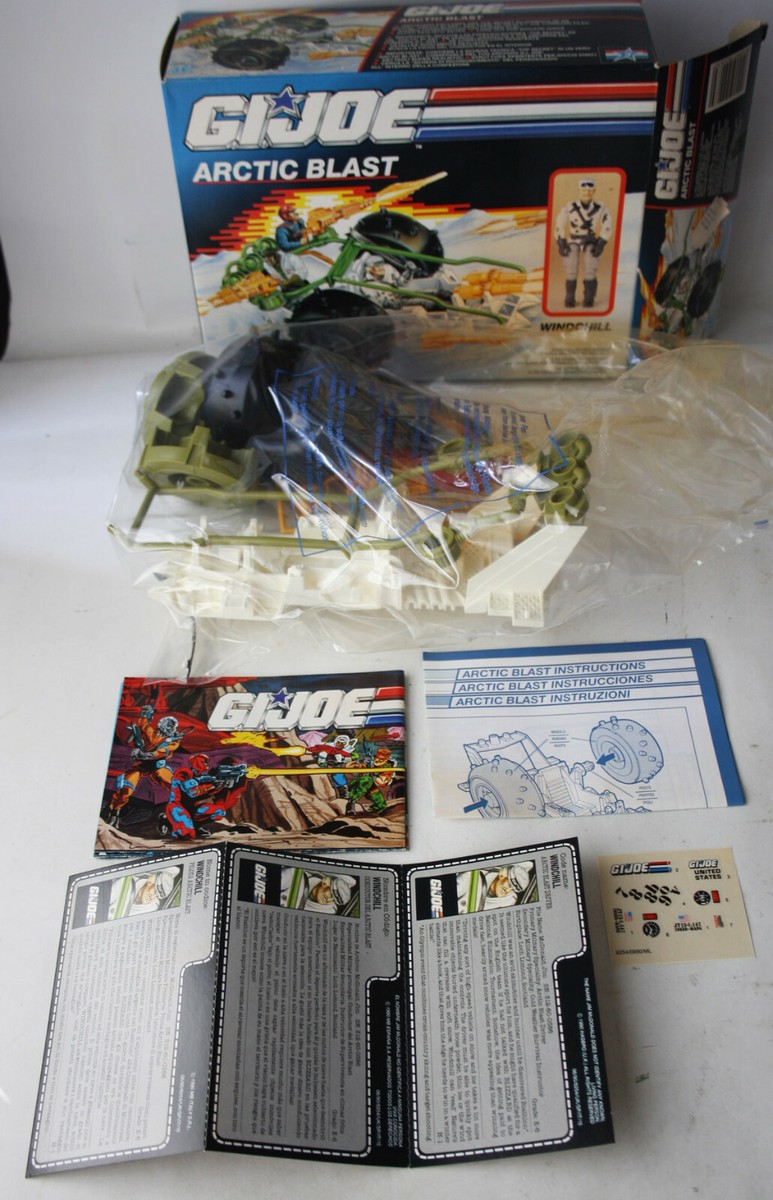 RARE VINTAGE 1990 G I JOE ARCTIC BLAST WINDCHILL EUROPEAN EDITION