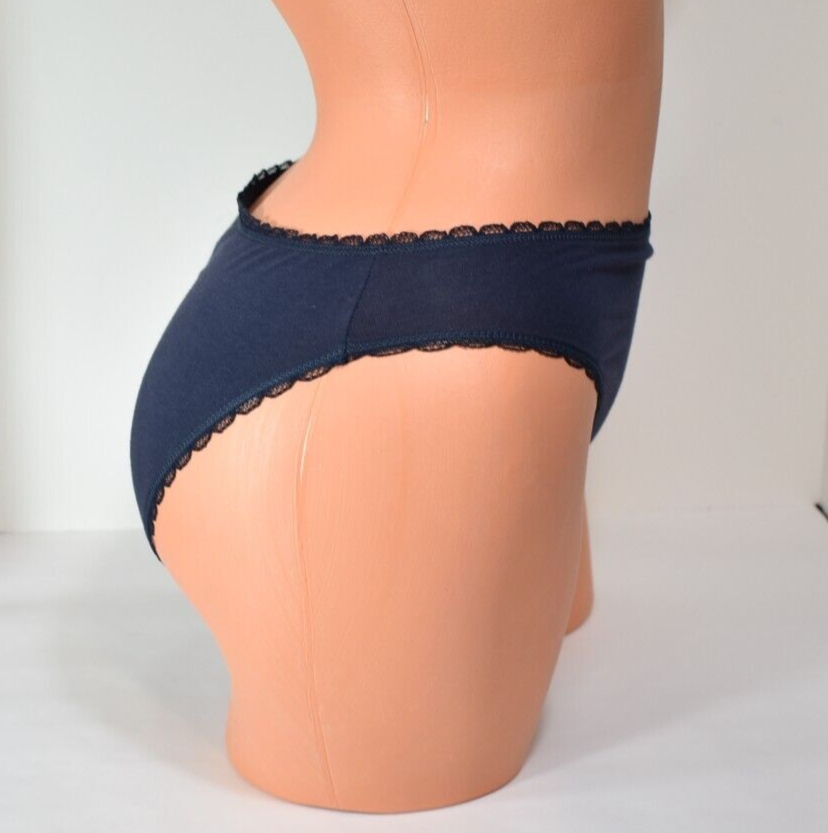 Women's Nordstrom Dark Blue Bikini Panty Size M NWT eBay