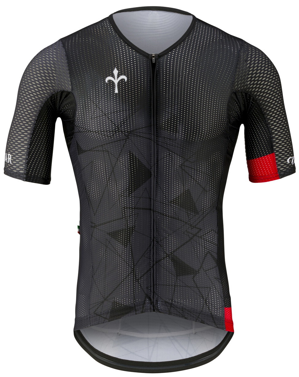 Maillot Wilier Lanzarote noir vêtement de vélo de course léger stretch