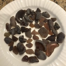 Caribbean Brown Sea Glass, Authentic Sea Glass, Surf Tumbled, Craft Supplies, 50