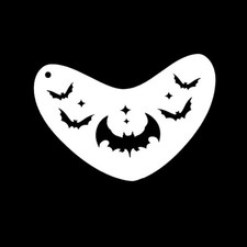 Bowitzki Halloween Face Paint Stencil Bat Face Painting Stencils for kids Art