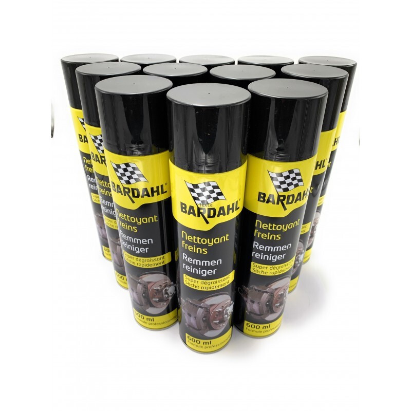 Nettoyant frein BARDAHL 12x600ml pour éliminer les sifflements et graisses de friction