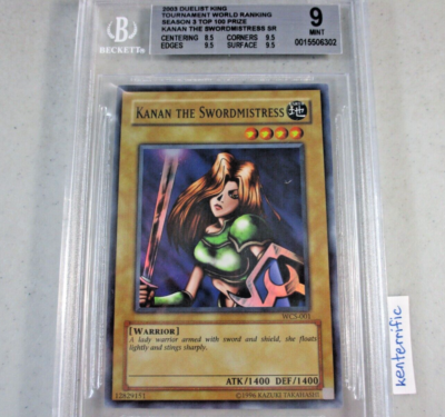 BGS 9 Kanan the Swordmistress WCS-001 Super Rare YuGiOh English