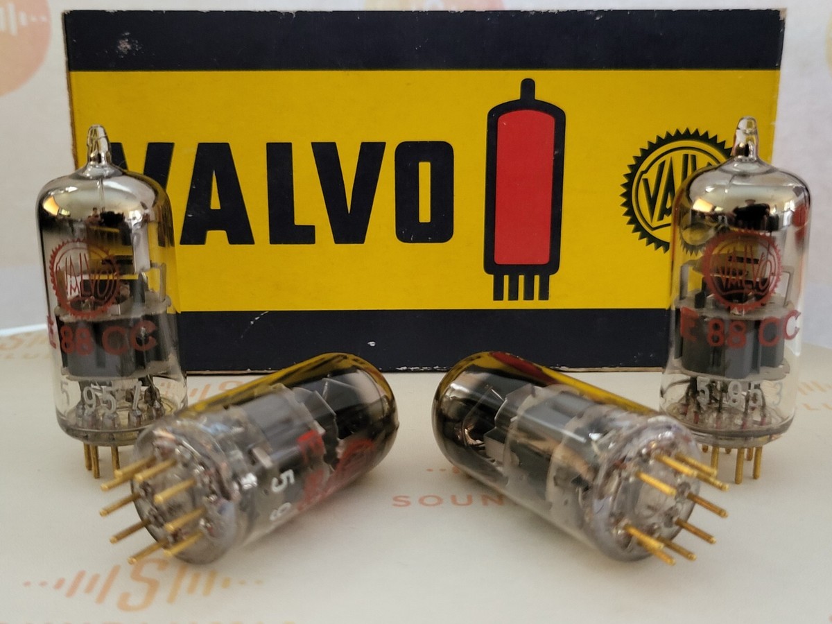 Valvo E88CC = 6922 D-getter Matched Quad - Holland 1960 7L4