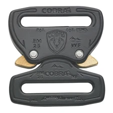 AustriAlpin Fashion Model 25mm Black Cobra Buckle - FM25KFF Male + Female Fixed