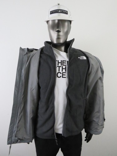 Mens The North Face Toro Peak Triclimate Waterproof Rain Hooded Jacket - Grey - Picture 9 of 17