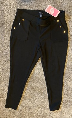 R. Sofia Womens Dress Pants Size 3X Black Pull On Stretch New with Tags | eBay R. Sofia Womens Dress Pants Size 3X Black Pull On Stretch New with Tags | eBay