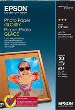 Epson Premium 13x19 Glossy Super B Photo Paper - 20 Sheets - High Quality