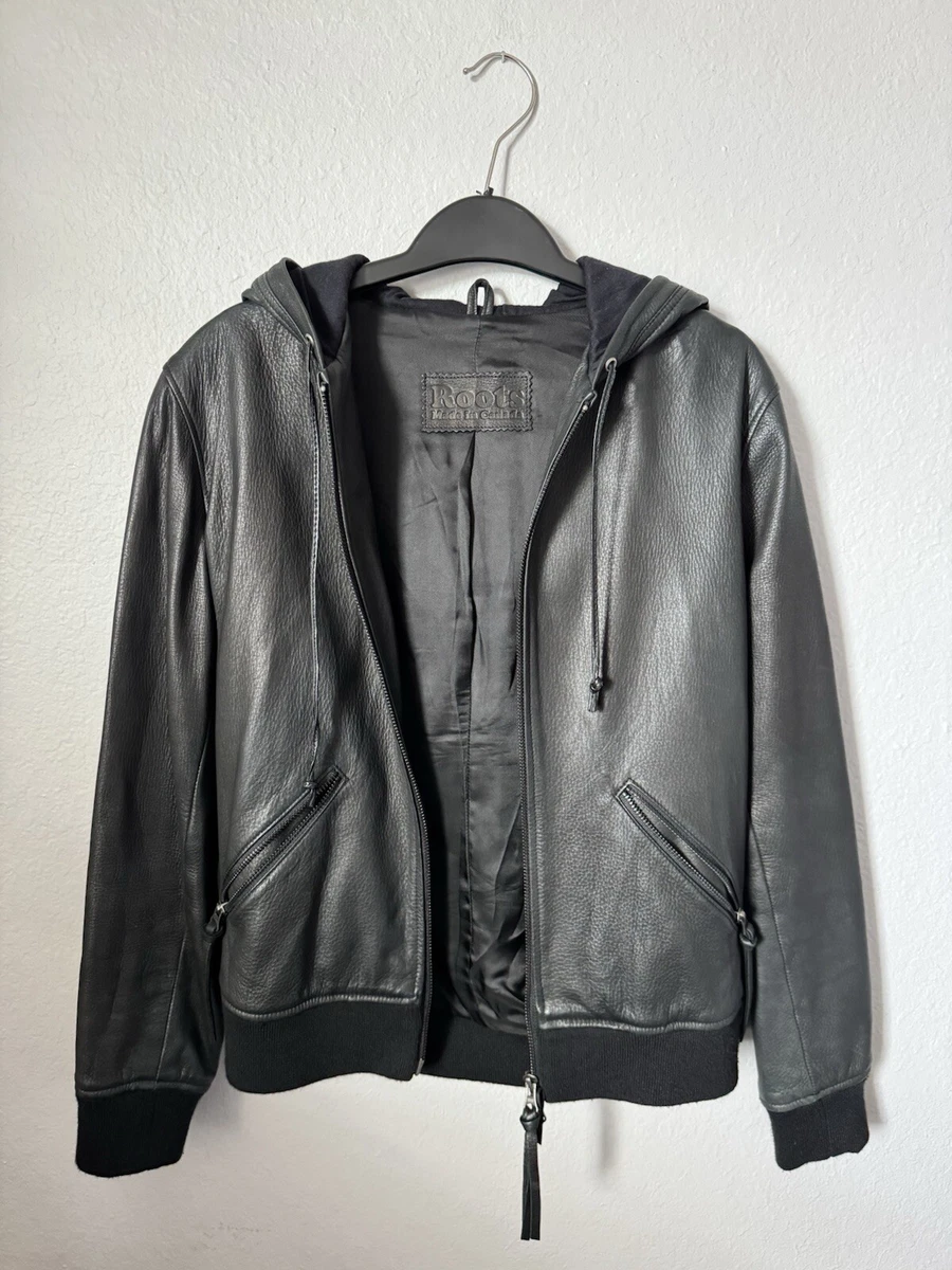 roots leather jacket products for sale | eBay