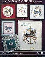 Carousel Fantasy Cross Stitch Part V Booklet 3 Designs