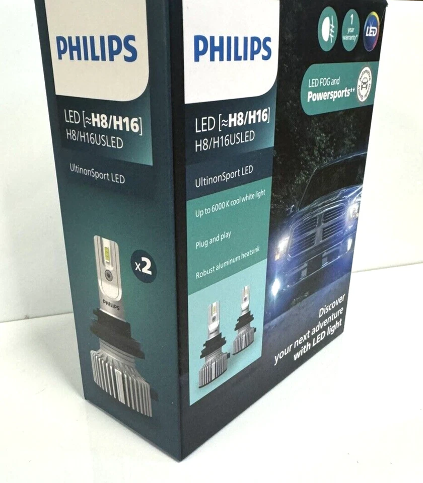 PHILIPS UltinonSport H8 LED Fog Lights - Image 2 of 4