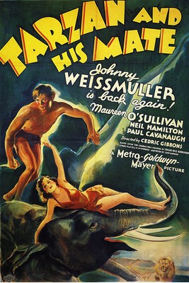 Tarzan and His Mate Vintage Movie Poster