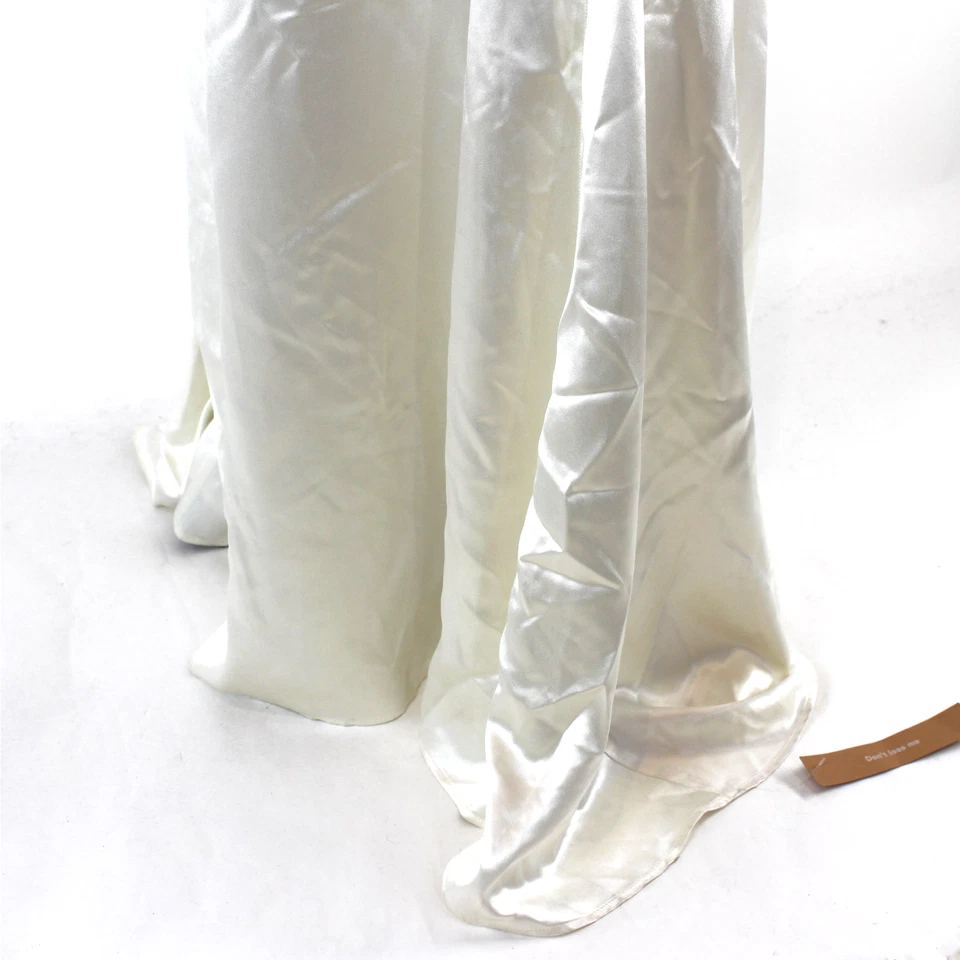 Maxi Vestido Reformation Oriana Marfil Seda Sin Mangas Novia 10 NUEVO Boda Foto 4 de 4