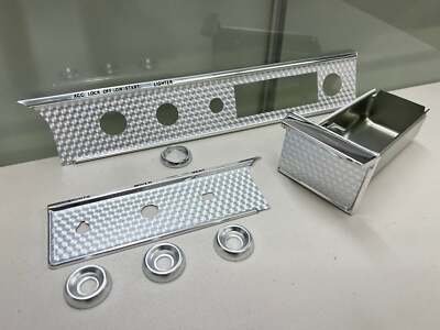 1963 IMPALA SUPER SPORT DASH TRIM MOLDING FASCIA (FACIA) SET w/ ASH TRAY ,BEZELS