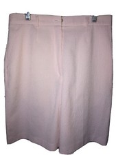 ep pro womens Light Pink/white seersucker 20 Inch golf shorts. Pristine! Size 6