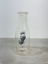 Kasbohms Dairy Milk Bottle 1 Quart Bark River Michigan 49807 Fresh From The Farm
