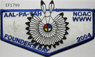 Boy Scout OA 237 Aal-Pa-Tah Lodge Flap 2004 NOAC Founders Day