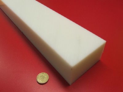 Hdpe White Bar 2.0'' Thick x 4.0'' Wide x 24'' Long