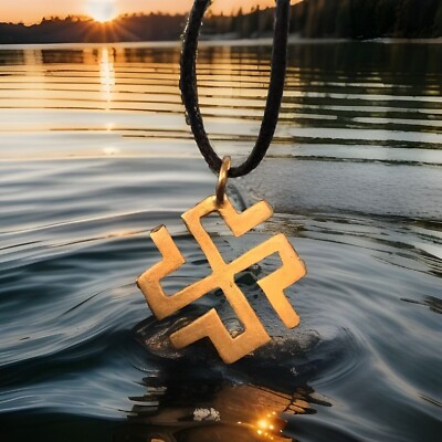 Thundercross Snake Pendant Lithuanian Perkonas Amulet Zalvarinis