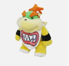 Super Mario Bros Standing JR Bowser Plush Doll Figure Stuffed Animal Toy 8"