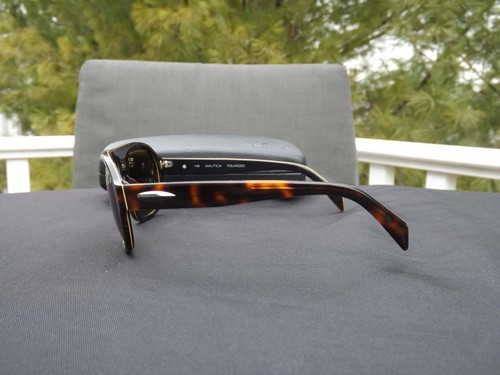 Nautica Tortoise Sunglasses N6125 Polarized 59 14 140 EXC w Case - Picture 7 of 10