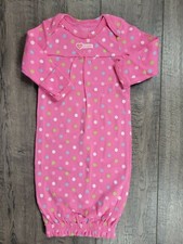 Baby Girl Clothes Nwot Vintage Carter's 0-3 Month Adorable Polka Dot Sleep Gown