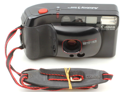 Canon フィルムカメラ Autoboy3 QD★良品★A411 NEAR MINT】 Canon Autoboy 3 QD Point & Shoot 35mm Film