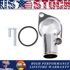 Aluminum Chrome Water Neck Thermostat Housing Small Big Block For Chevy V8 350