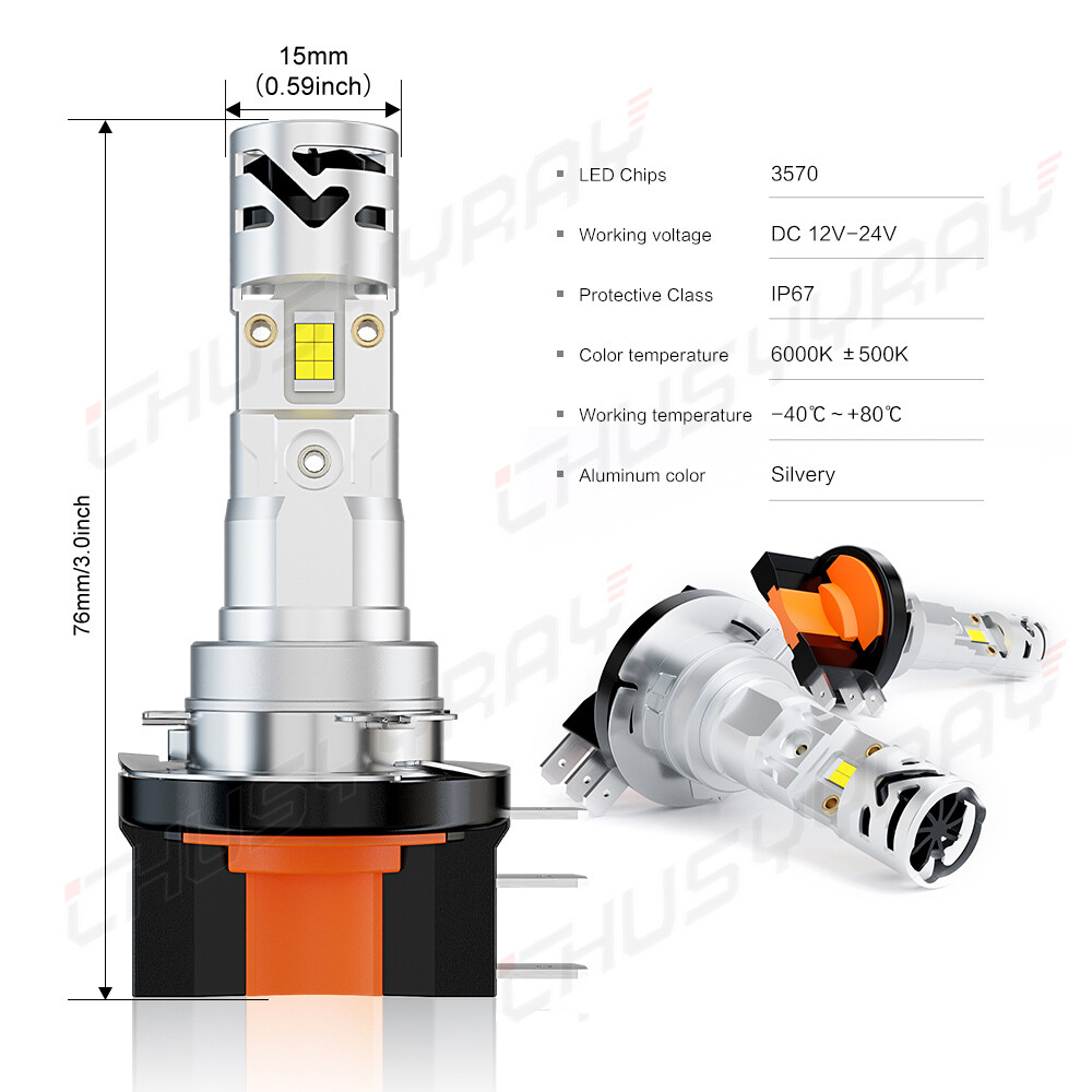 H15 LED Headlights High Beam DRL Bulbs For Mercedes-Benz Sprinter
