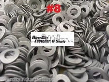 (100) #8  Wave  Washers Steel Type A