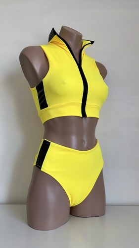 Schminke πͺ Dream kill Bill set pole wear dance zip off vest high leg bottoms - Picture 2 of 9